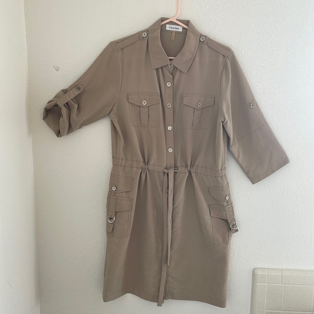 Calvin Klein, utility draw string dress size 10